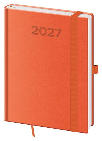 Denní diář 2027 B6 Print Pop oranžový