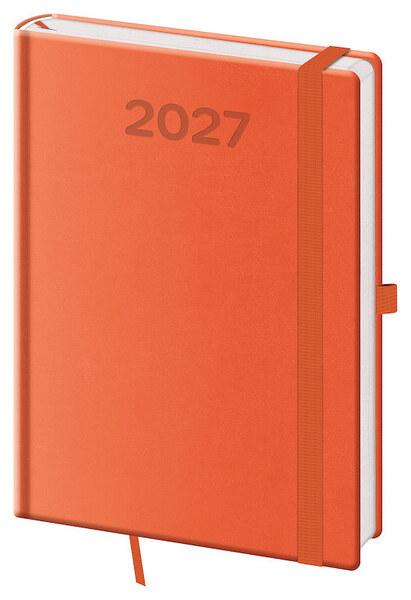 Denní diář 2027 A5 Print Pop oranžový