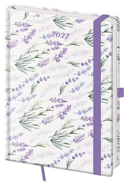 Denní diář 2027 A5 Vario Lavender s gumičkou