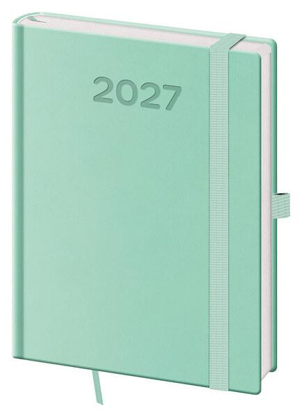 Denní diář 2027 B6 Print Pop světle zelený