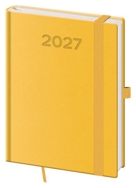 Denní diář 2027 B6 Print Pop žlutý