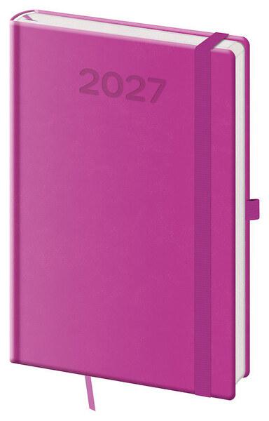 Týdenní diář 2027 A5 Print Pop fialový