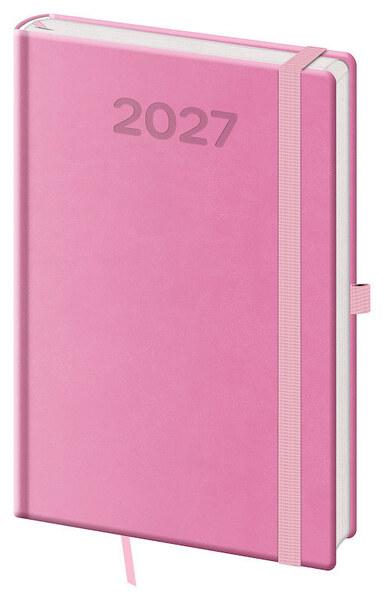 Týdenní diář 2027 A5 Print Pop růžový