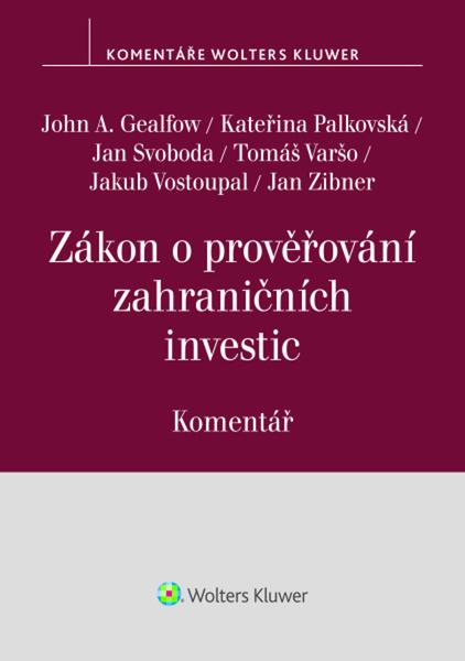 Zákon o prověřování zahraničních investic Komentář - 9788028606206