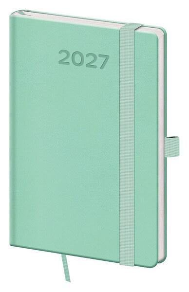 Kapesní diář 2027 A6 Print Pop světle zelený