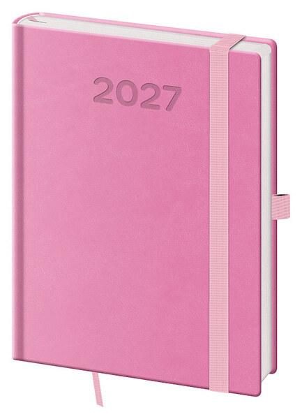 Týdenní diář 2027 B6 Print Pop růžový