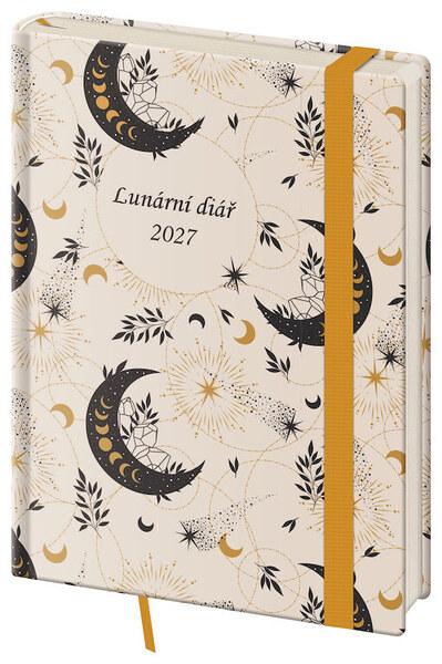 Týdenní diář 2027 B6 Lunární Luna s gumičkou