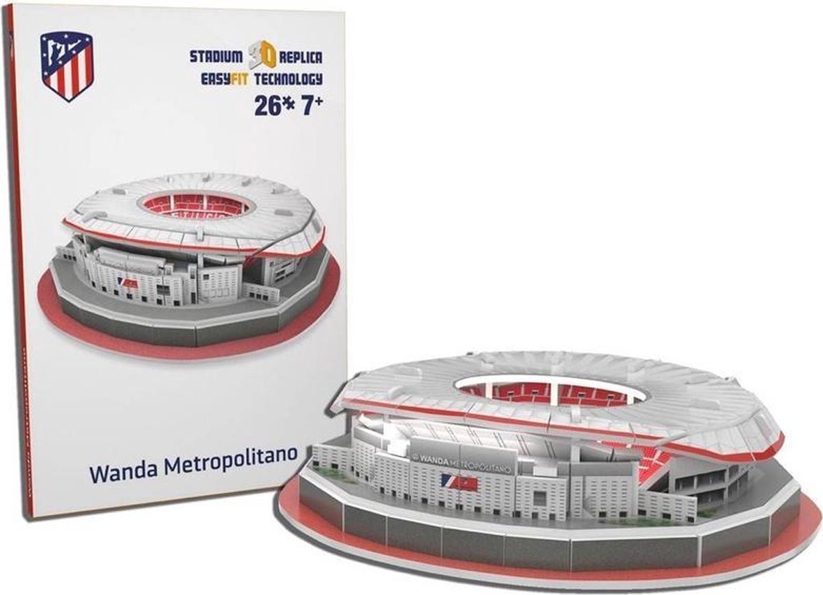 STADIUM 3D REPLICA 3D puzzle Stadion Wanda Metropolitano FC Atletico Madrid  26 dílků | Patro.cz